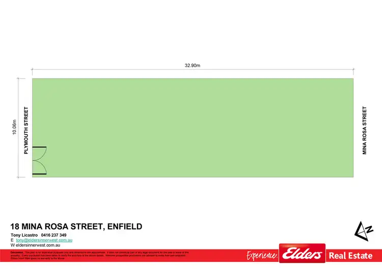 Floorplan of Homely land listing, 18 Mina Rosa Street, Enfield NSW 2136
