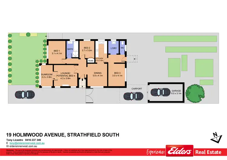 Floorplan of Homely house listing, 19 Holmwood Avenue, Strathfield South NSW 2136