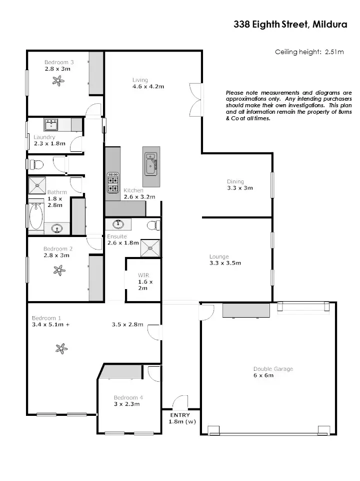 Floorplan of Homely house listing, 338 Eighth Street, Mildura VIC 3500