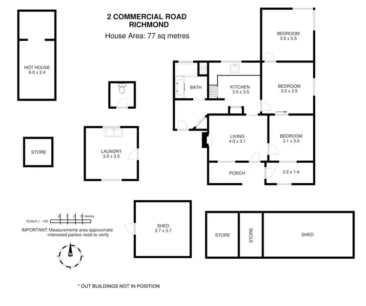Floorplan of Homely house listing, 2 Commercial Road, Richmond TAS 7025