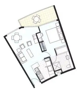 Floorplan of Homely unit listing, 642/4 Stuart St, Tweed Heads NSW 2485