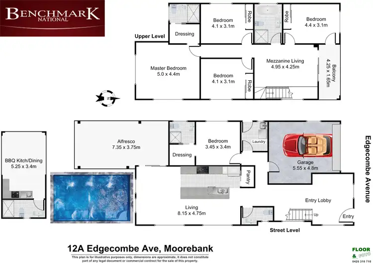Floorplan of Homely house listing, 12 Edgecombe Avenue, Moorebank NSW 2170