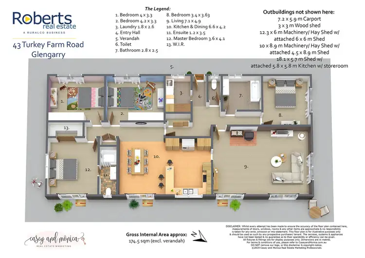 Floorplan of Homely house listing, 43 Turkey Farm Road, Glengarry TAS 7275