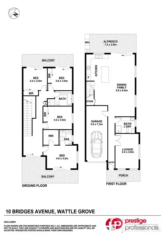 Floorplan of Homely house listing, 10 Bridges Avenue, Wattle Grove NSW 2173