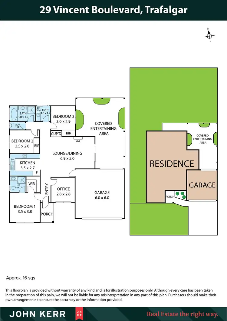 Floorplan of Homely house listing, 29 Vincent Blvd, Trafalgar VIC 3824