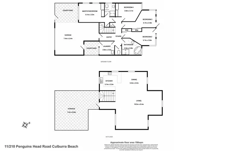 Floorplan of Homely villa listing, 11/210 Penguins Head Road, Culburra Beach NSW 2540