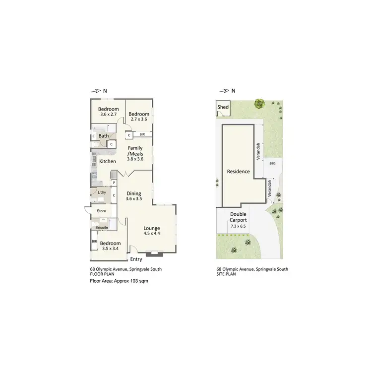 Floorplan of Homely house listing, 68 Olympic Avenue, Springvale South VIC 3172