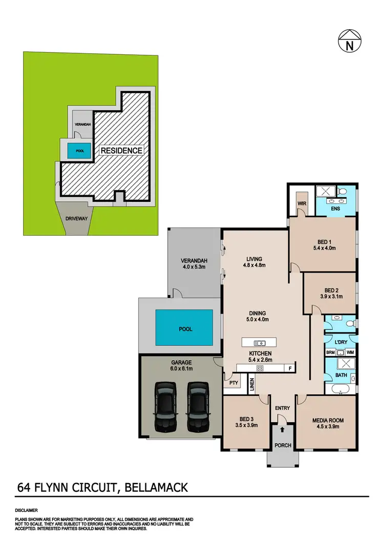 Floorplan of Homely house listing, 64 Flynn Circuit, Bellamack NT 832