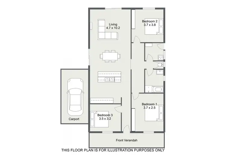 Floorplan of Homely house listing, 7 BREALEY PLACE, Naracoorte SA 5271