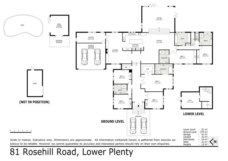 Floorplan of Homely house listing, 81 Rosehill Road, Lower Plenty VIC 3093