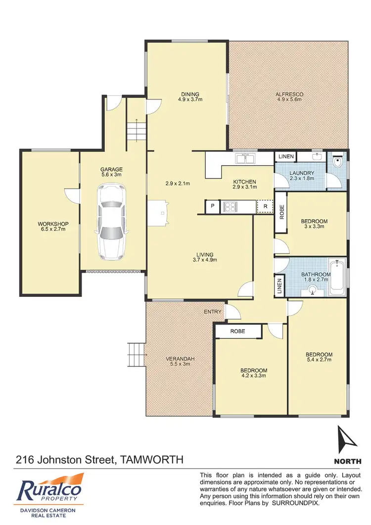 Floorplan of Homely house listing, 216 Johnston Street, Tamworth NSW 2340