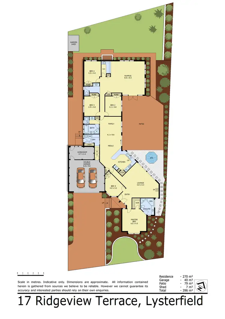 Floorplan of Homely house listing, 17 Ridgeview Terrace, Lysterfield VIC 3156