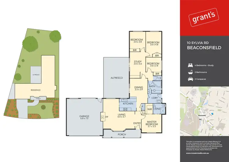 Floorplan of Homely house listing, 10 Sylvia Road, Beaconsfield VIC 3807