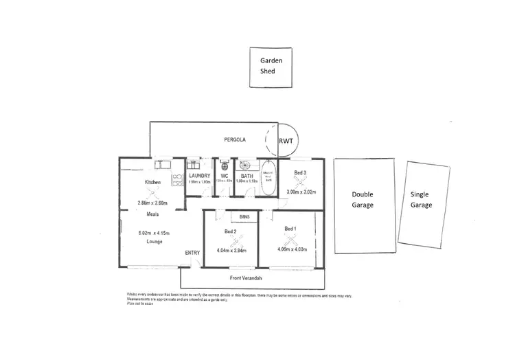 Floorplan of Homely house listing, 13 Manning Street, Tailem Bend SA 5260