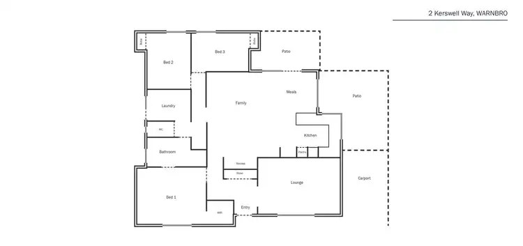 Floorplan of Homely house listing, 2 Kerswell Way, Warnbro WA 6169