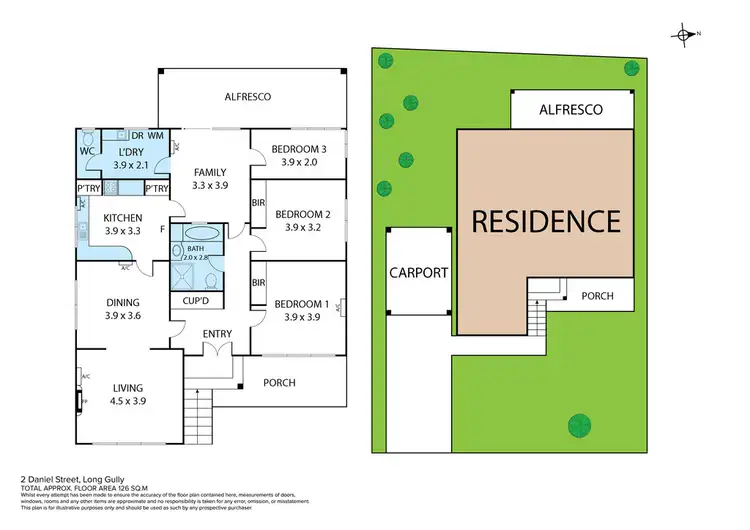 Floorplan of Homely house listing, 2 Daniel Street, Long Gully VIC 3550
