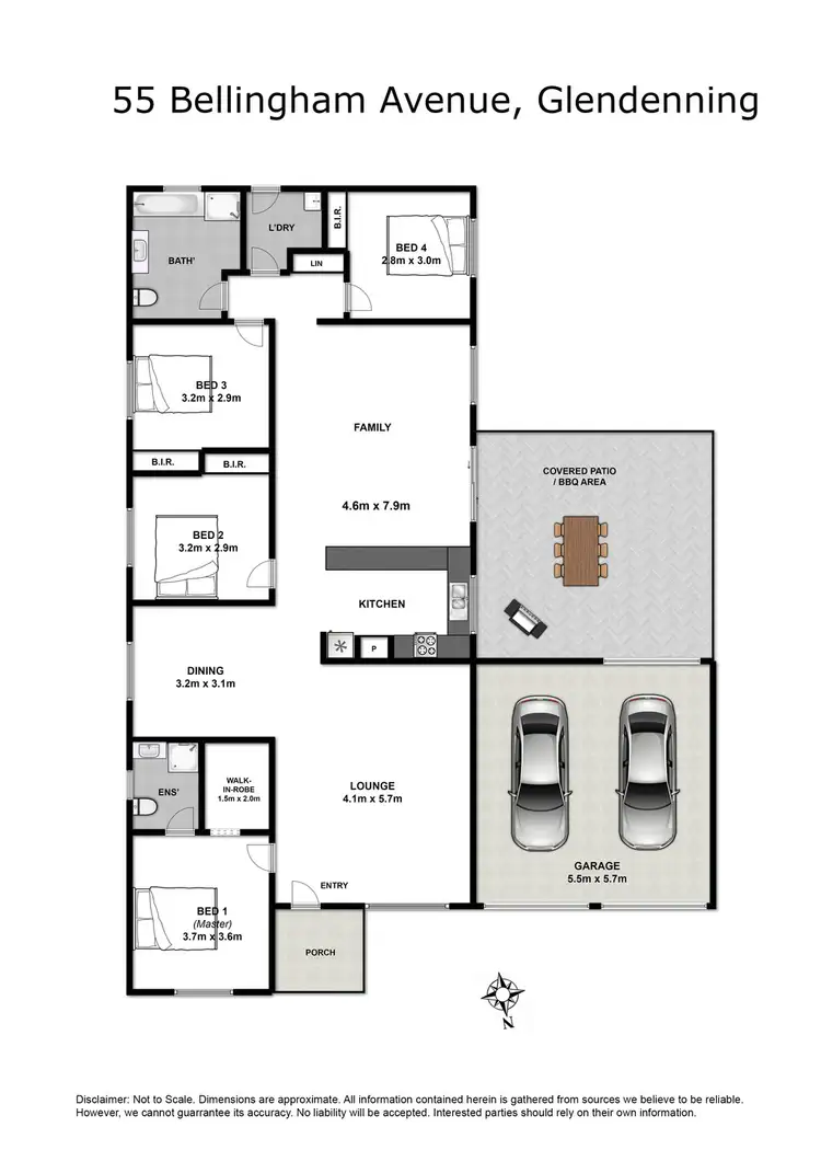 Floorplan of Homely house listing, 55 Bellingham Avenue, Glendenning NSW 2761