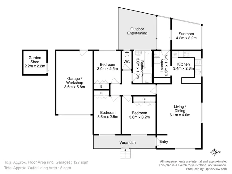 Floorplan of Homely house listing, 7 Amberley Court, Blackmans Bay TAS 7052