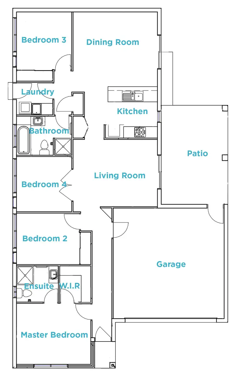 Floorplan of Homely house listing, 27 Outcrop Rise, Cosgrove QLD 4818
