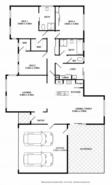 Floorplan of Homely house listing, 38 Kenneth Watson Drive, Bandiana VIC 3691
