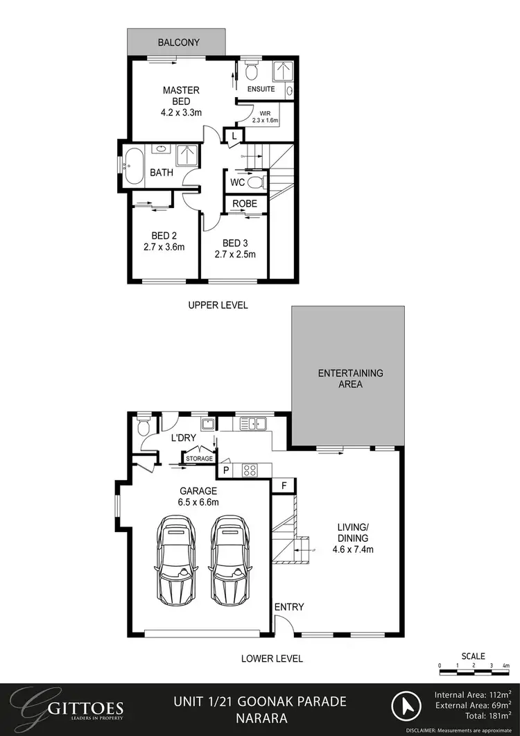 Floorplan of Homely townhouse listing, 1/21 Goonak Parade, Narara NSW 2250