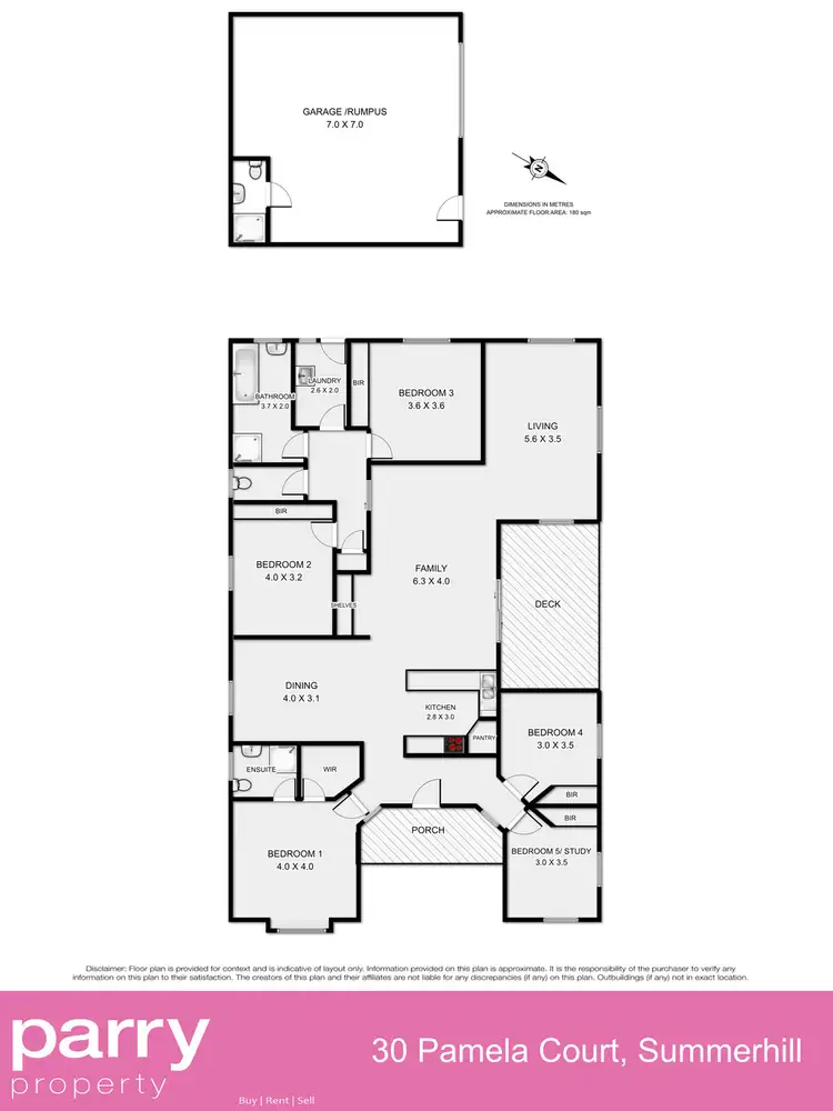 Floorplan of Homely house listing, 30 Pamela Court, Summerhill TAS 7250