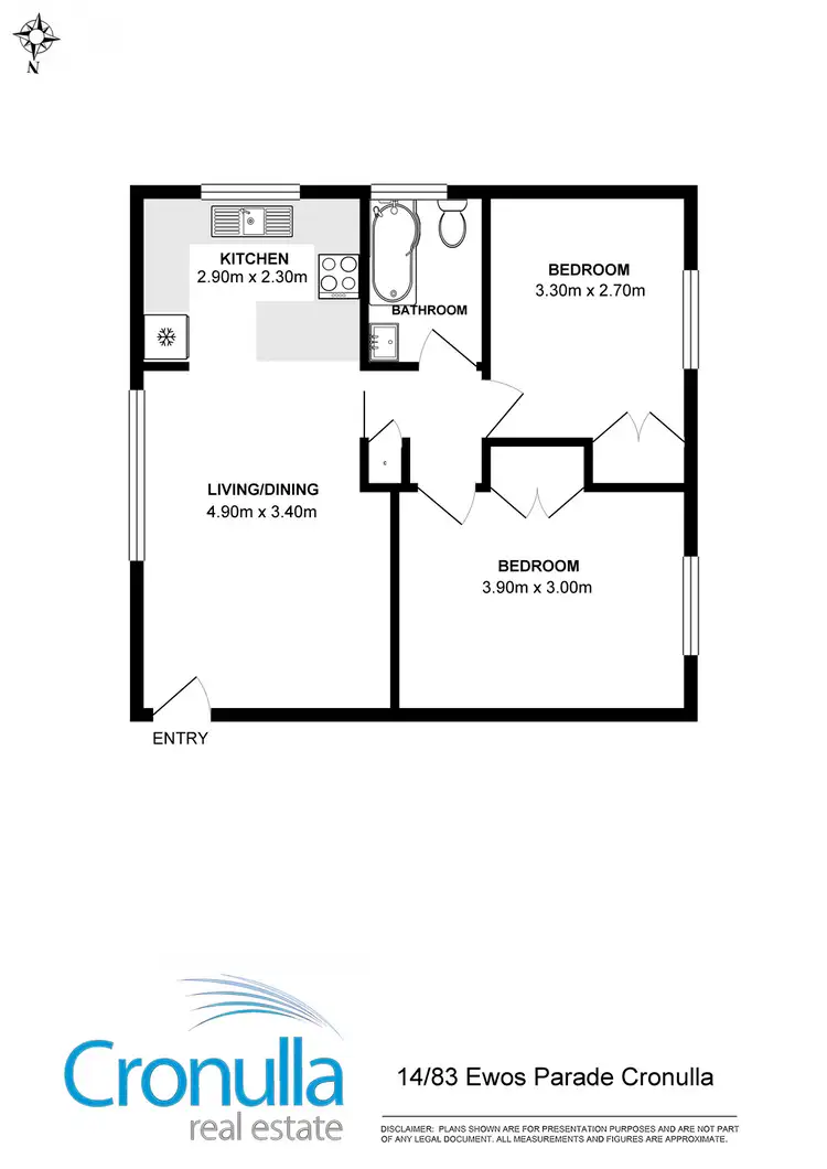 Floorplan of Homely apartment listing, 14/83 Ewos Parade, Cronulla NSW 2230