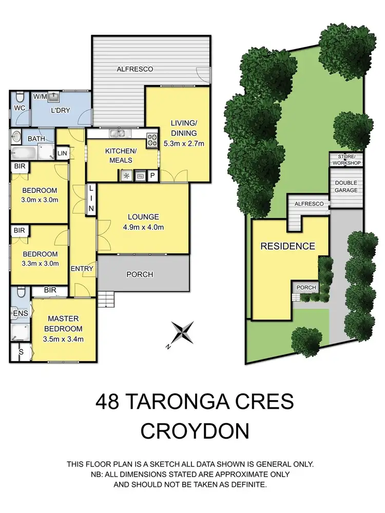 Floorplan of Homely house listing, 48 Taronga Crescent, Croydon VIC 3136