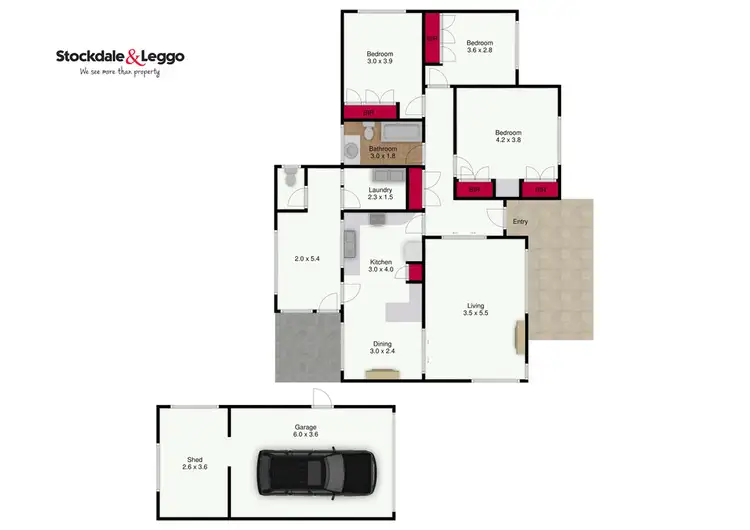 Floorplan of Homely house listing, 13 Elliott Street, Traralgon VIC 3844