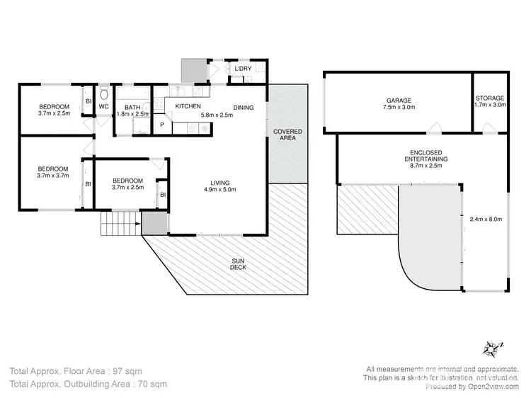 Floorplan of Homely house listing, 2 Corranga Drive, Chigwell TAS 7011