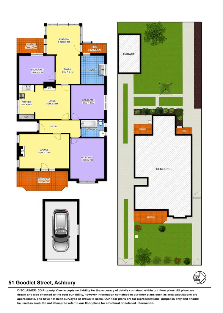Floorplan of Homely house listing, 51 Goodlet Street, Ashbury NSW 2193