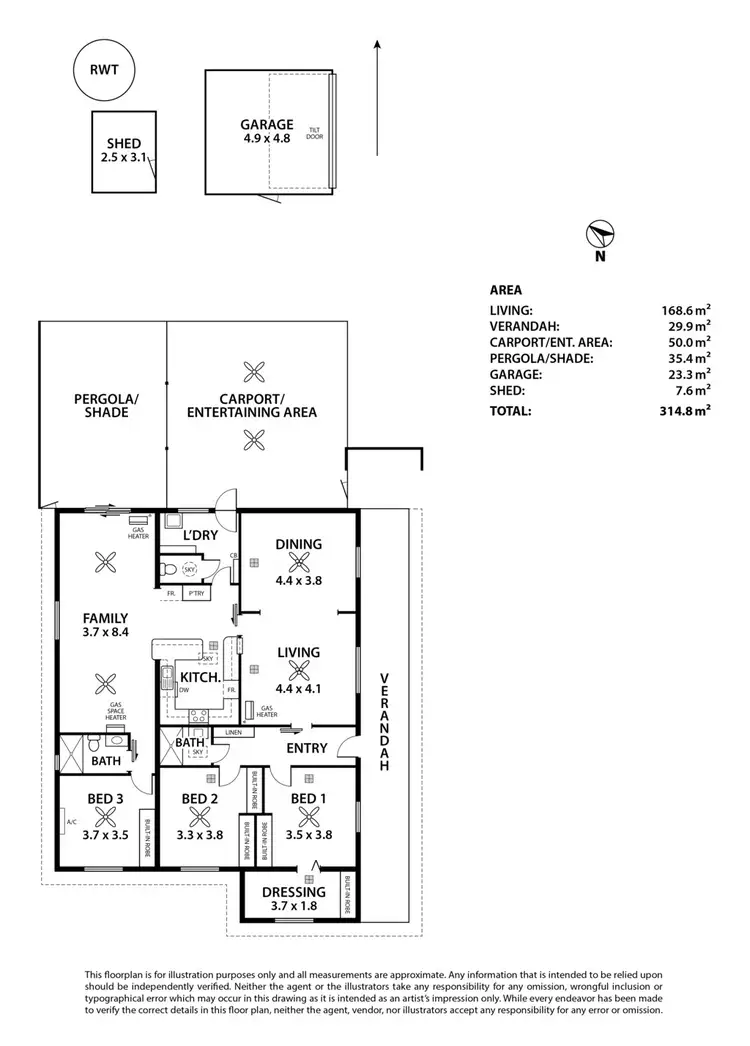 Floorplan of Homely house listing, 2 Granites Road, Tailem Bend SA 5260