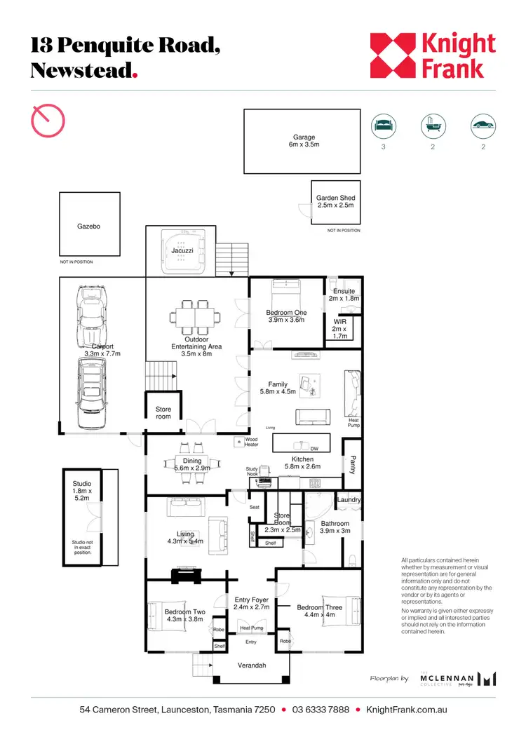 Floorplan of Homely house listing, 13 Penquite Road, Newstead TAS 7250