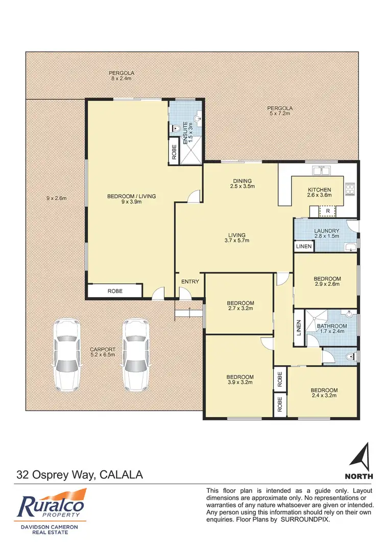 Floorplan of Homely house listing, 32 Osprey Way, Tamworth NSW 2340