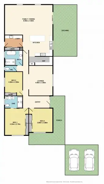 Floorplan of Homely house listing, 6 Riverview Rd, Benalla VIC 3672