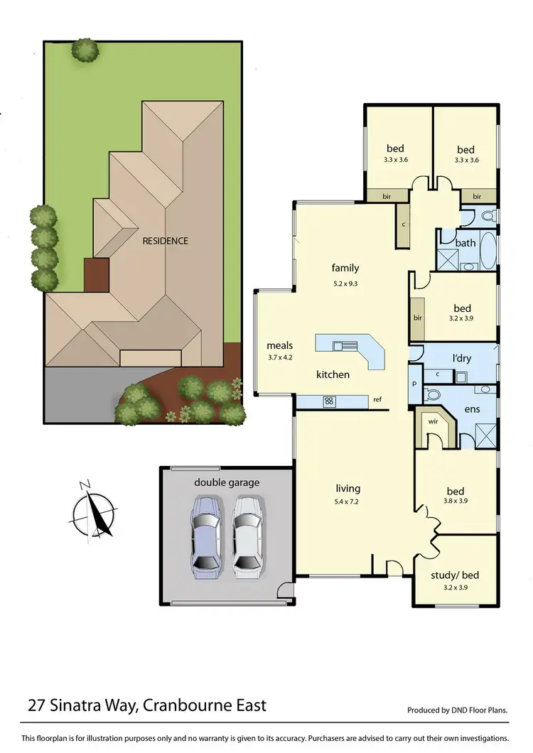 Floorplan of Homely house listing, 27 Sinatra Way, Cranbourne East VIC 3977