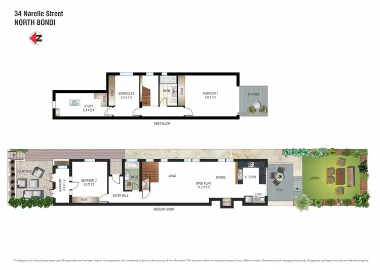 Floorplan of Homely house listing, 34 Narelle Street, North Bondi NSW 2026