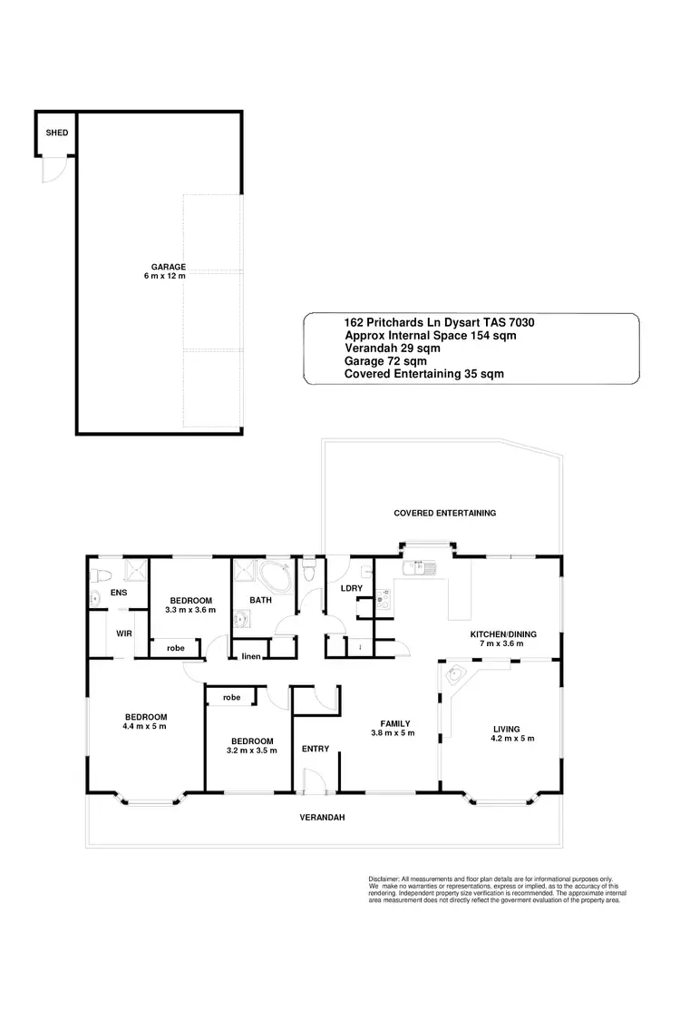 Floorplan of Homely house listing, 162 Pritchards Lane, Dysart TAS 7030