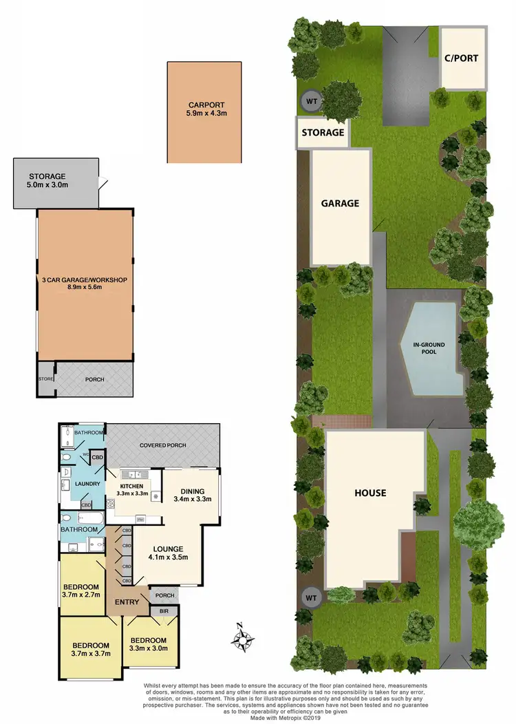 Floorplan of Homely house listing, 69 Northcliffe Road, Edithvale VIC 3196