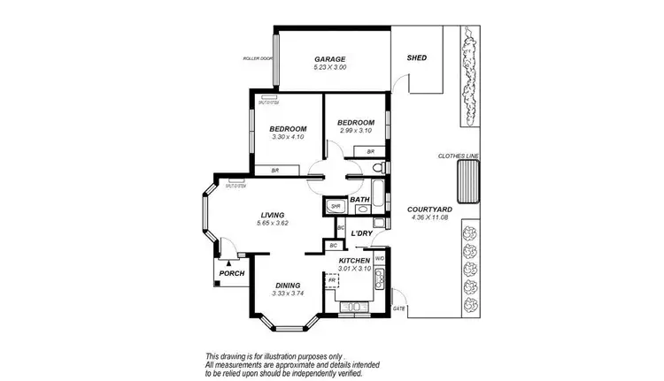 Floorplan of Homely unit listing, 1/25 Cranbrook Avenue, Magill SA 5072