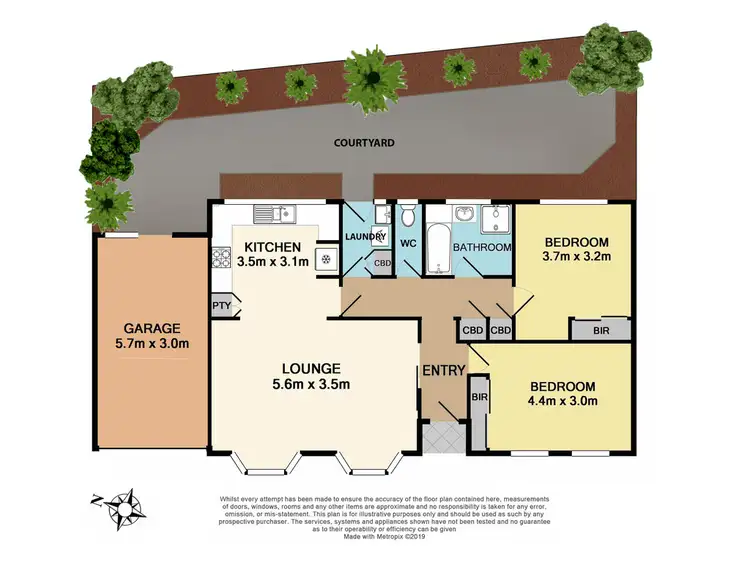 Floorplan of Homely villa listing, 3/16-18 York Street, Bonbeach VIC 3196