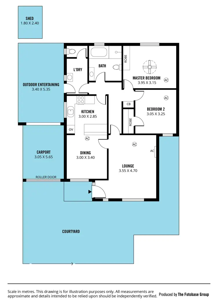 Floorplan of Homely unit listing, 1/124 Anzac Highway, Glandore SA 5037