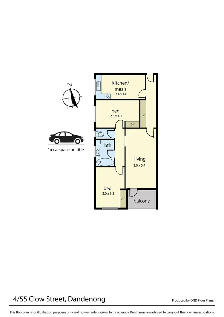 Floorplan of Homely unit listing, 4/55 Clow Street, Dandenong VIC 3175
