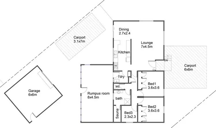 Floorplan of Homely house listing, 15 Cross Avenue, Dartmouth VIC 3701