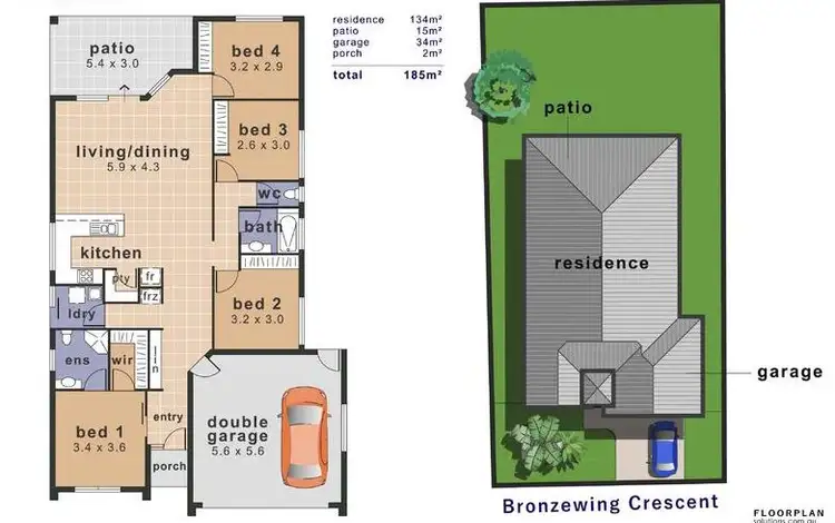 Floorplan of Homely house listing, 9 Bronzewing Crescent, Bohle Plains QLD 4817