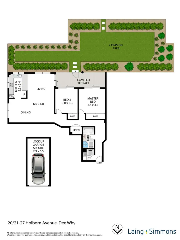 Floorplan of Homely apartment listing, 20/21-27 Holborn Avenue, Dee Why NSW 2099