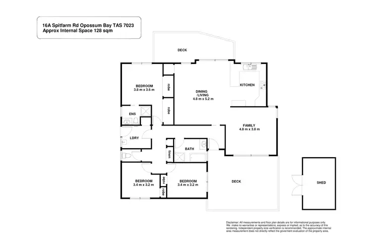 Floorplan of Homely house listing, 16A Spitfarm Road, Opossum Bay TAS 7023