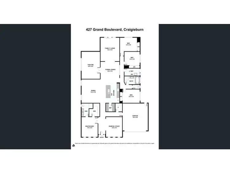 Floorplan of Homely house listing, 427 Grand Boulevard, Craigieburn VIC 3064