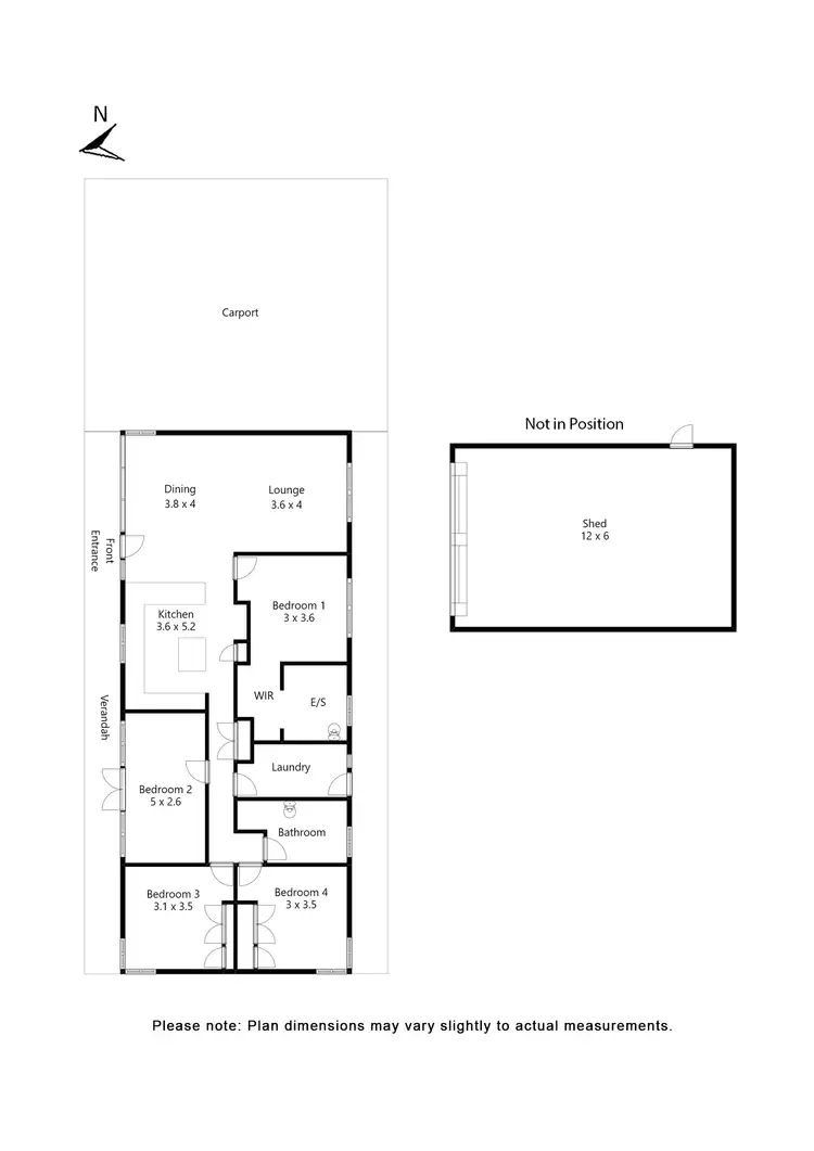 Floorplan of Homely house listing, 547 Hardies Hill Road, Garibaldi VIC 3352