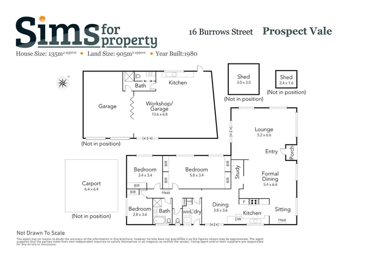 Floorplan of Homely house listing, 16 Burrows Street, Prospect Vale TAS 7250